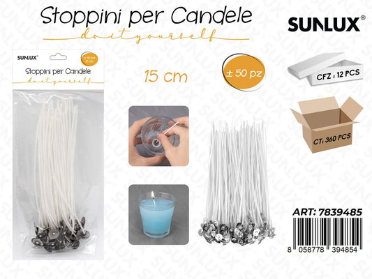 FILO CANDELA COTONE 50PZ