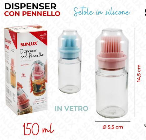 DISPENSER CON PENNELLO VETRO